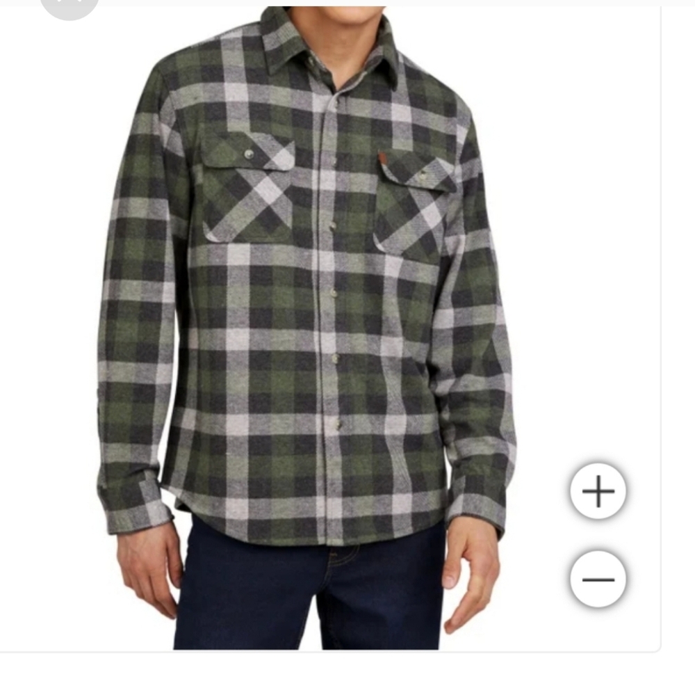 Chaps Men's Knit Flannel Shirt, nwt